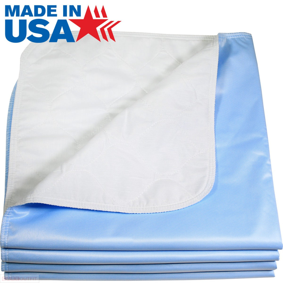 36x80 Washable Incontinence Bed Pad- Blue – Careoutfit