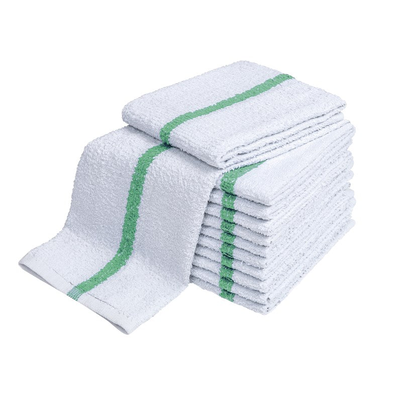 Wholesale BAR MOP LW PILE 16X19 32 OZ/DZ COT WHT-GRN CST MAXI 100 Dozen