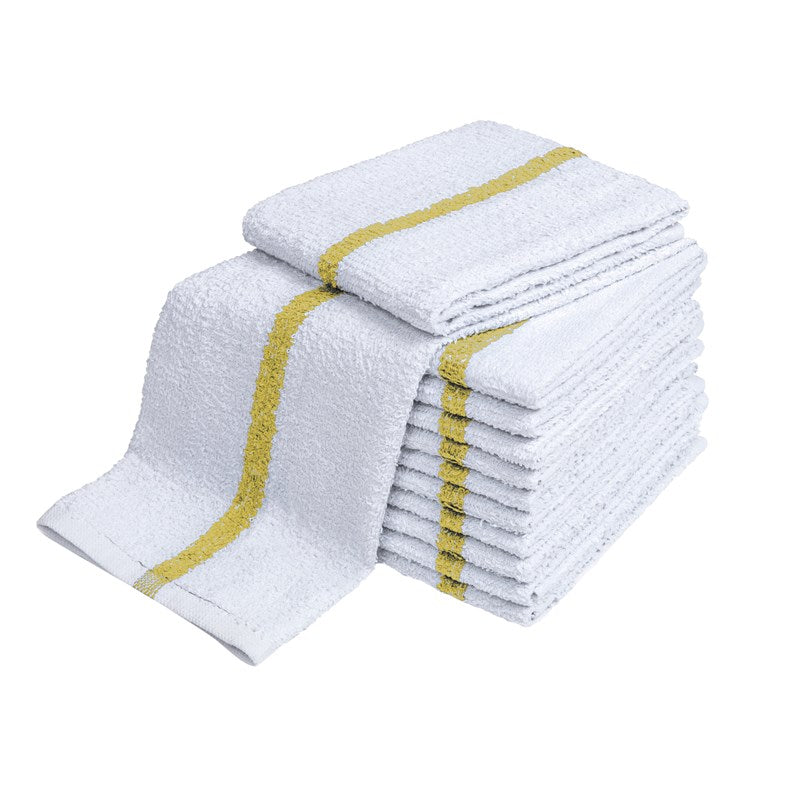Wholesale BAR MOP LW PILE 15X18 28 OZ/DZ COT WHT-GLD CST MAXI DBL STCH 100 Dozen