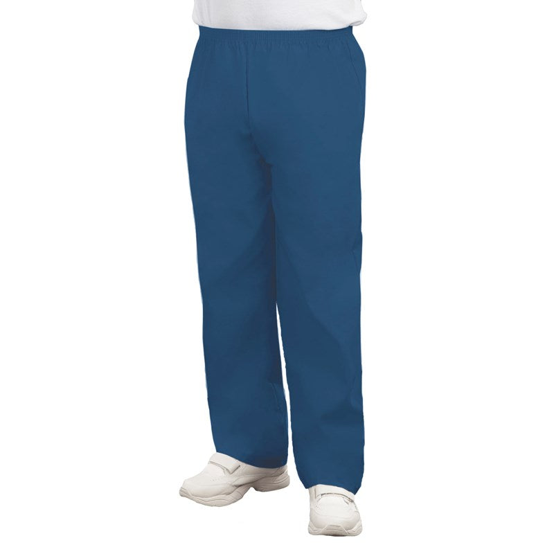 WHOLESALE-Pajama Pants, No Pockets, Elastic Waist w/ Fly, Navy Blue, 3X-Large-PACK OF 40