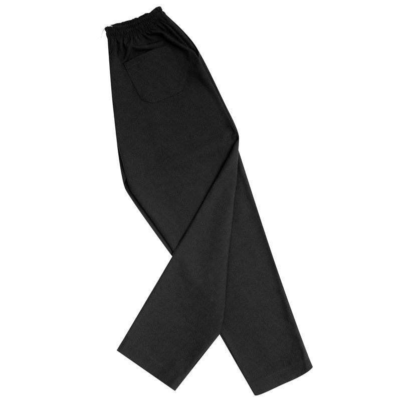 Wholesale CHEF BAGGY PANTS BLACK SPUN / SMALL 3 Dozen