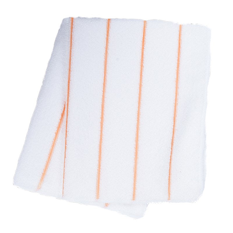 Wholesale 14x18 Multi Stripe Microfiber Towel 7 Gold Center Stripe Case of 200