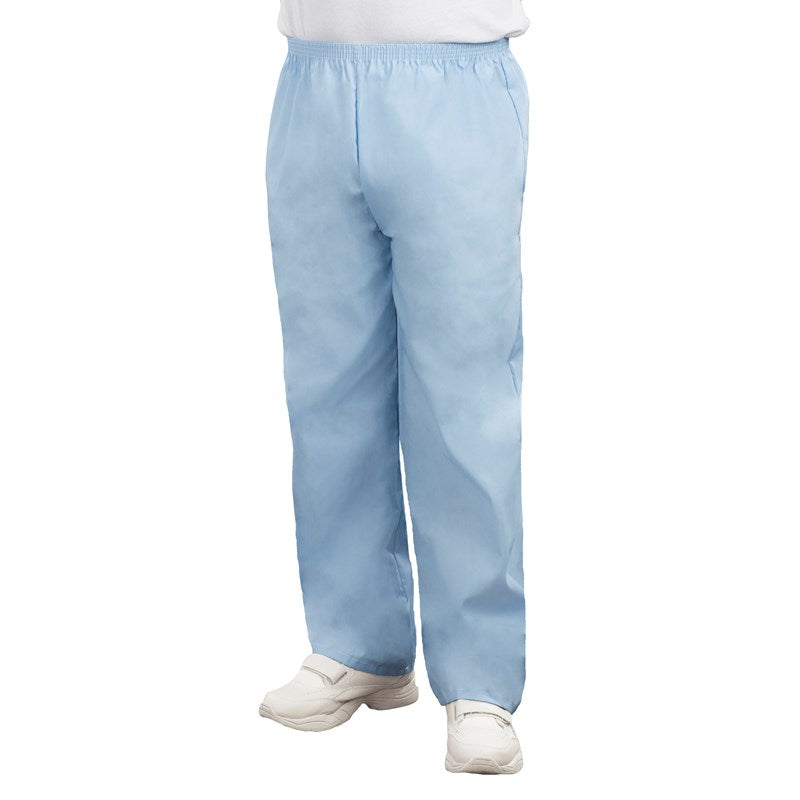 WHOLESALE-Pajama Pants, No Pockets, Elastic WaistSky Blue, X-Large-PACK OF 36
