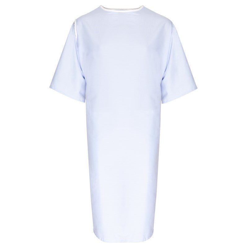WHOLESALE-Patient Gown 47 x 78 3-Arm Examination, Light Blue-3 DOZEN (36 PCS)