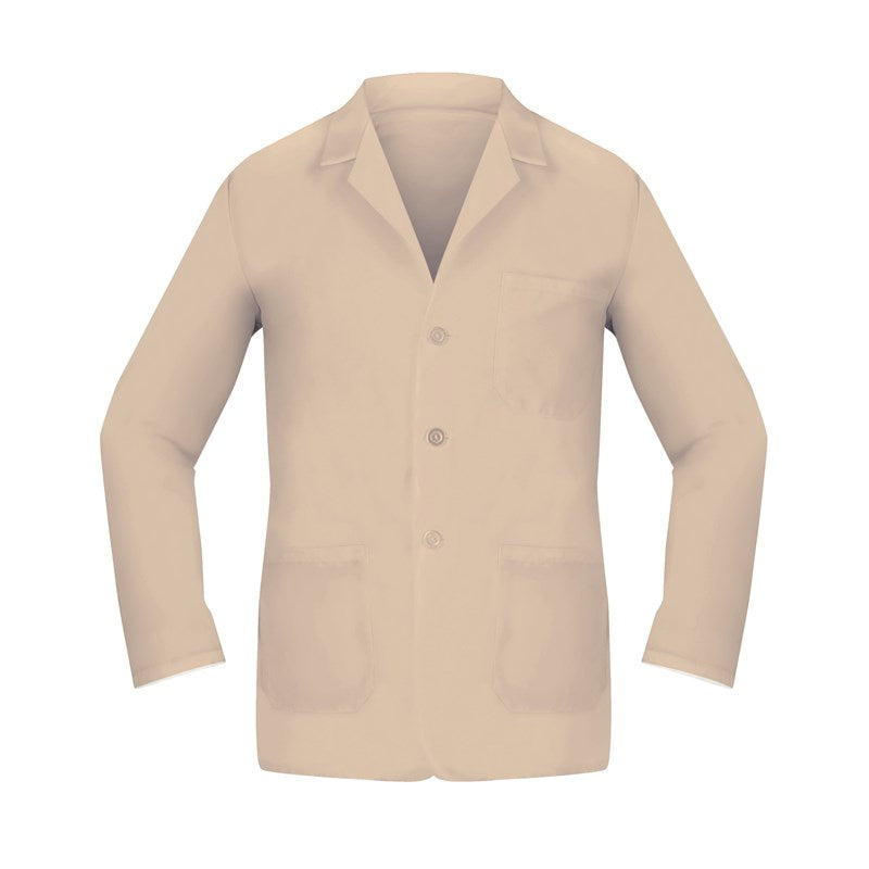 Wholesale COUNTER COAT, POLY, LNG SLVS W/OPEN CUFF, 3BUTTON, 3OTR PCKTS//1UPR LEFT/2LWR, TAN, 52 3 Dozen