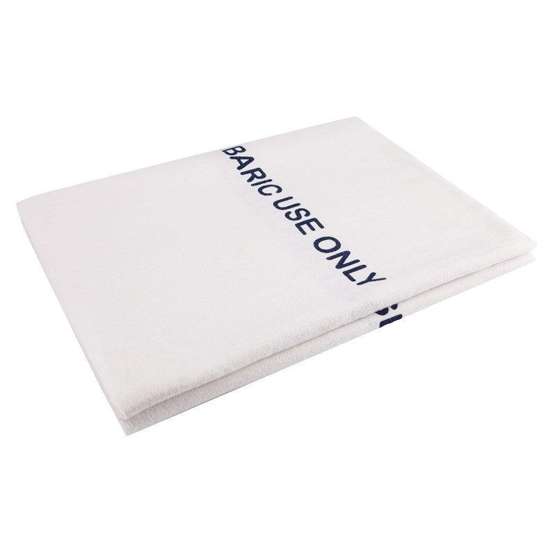 Wholesale Hyperbaric Blanket 70 x 90 Flannel, Cotton, White w/ Blue Print 2 Dozen (24 pcs)