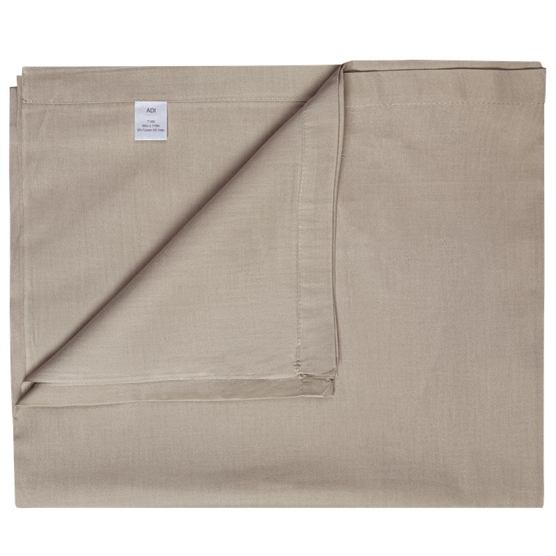 Wholesale Sheet, Flat, 66 x 115, 180 Thread Count, Bone 2 Dozen (24 pcs)