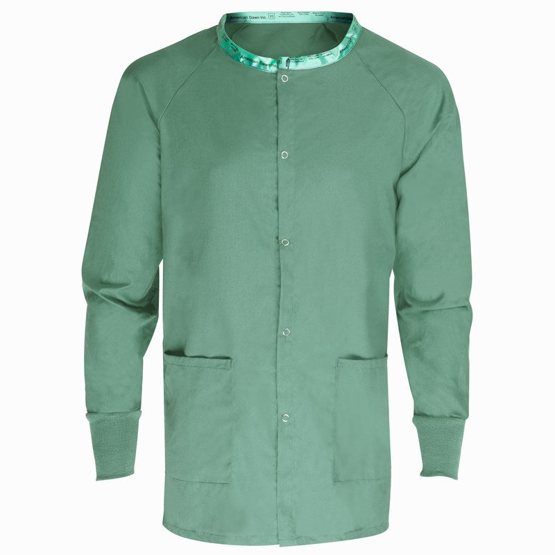 Wholesale T150 Warmup Jacket, 2 Lower Pockets, Knit Cuffs, Gripper Closure, Misty Green, Jade Green, Navy Blue, X-Small to 4X-Large 2 Dozen (24 pcs)
