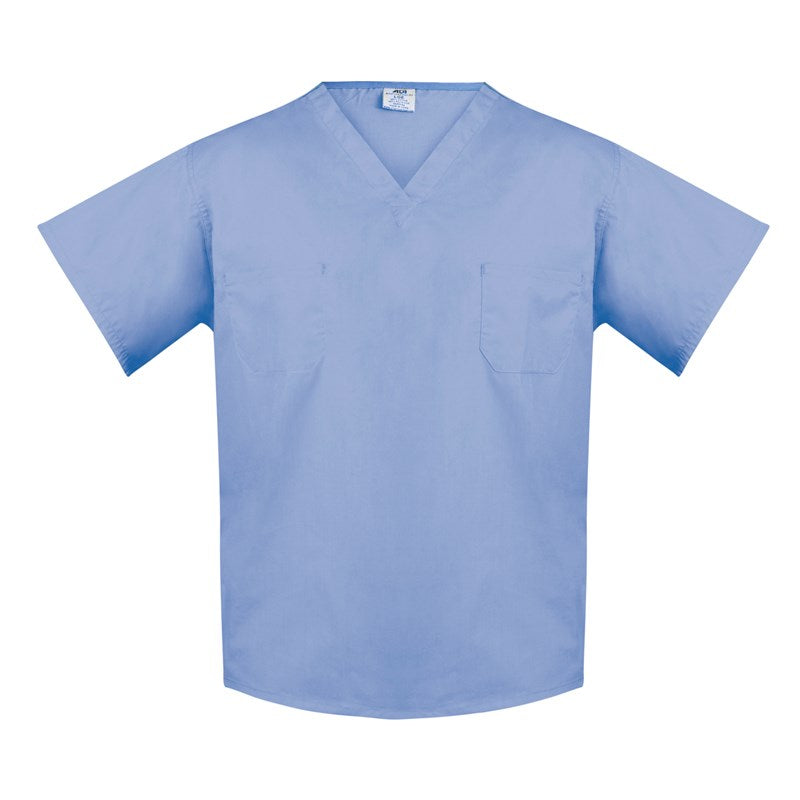 Wholesale T180 Scrub Top, 1 Reversible Pocket (Chest) Ceil Blue, Jade Green, Misty Green 2 Dozen (24 pcs)