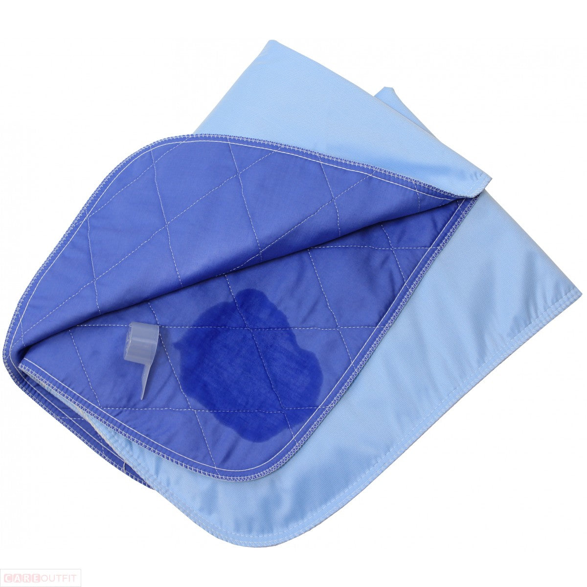 24x36 Wetness Indicator Washable Bed Pad- Blue