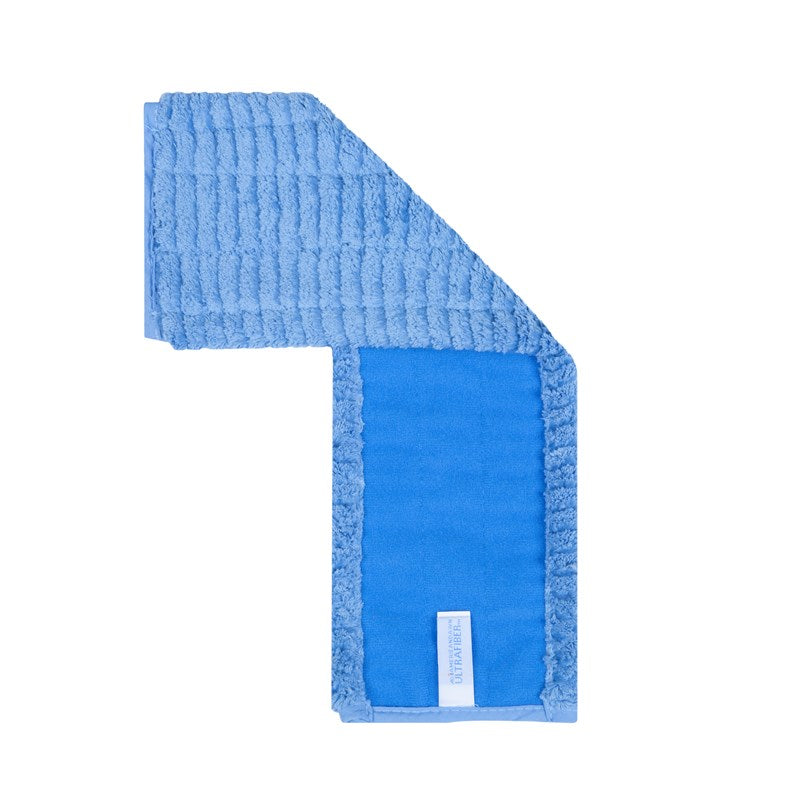 Wholesale 20" Scrubber Pad (13x47cm) Medium Bristles, Fold Over,Blue, Piped ends Case of 150