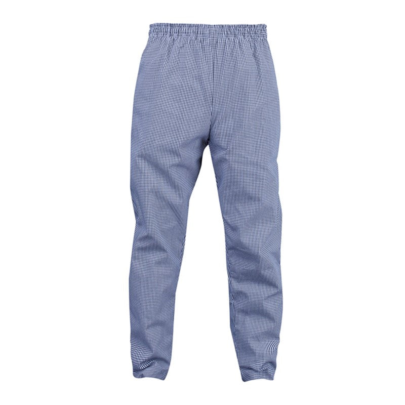 Wholesale CHEF BAGGY PANTS SPUN B/W CHECK MED 3 Dozen