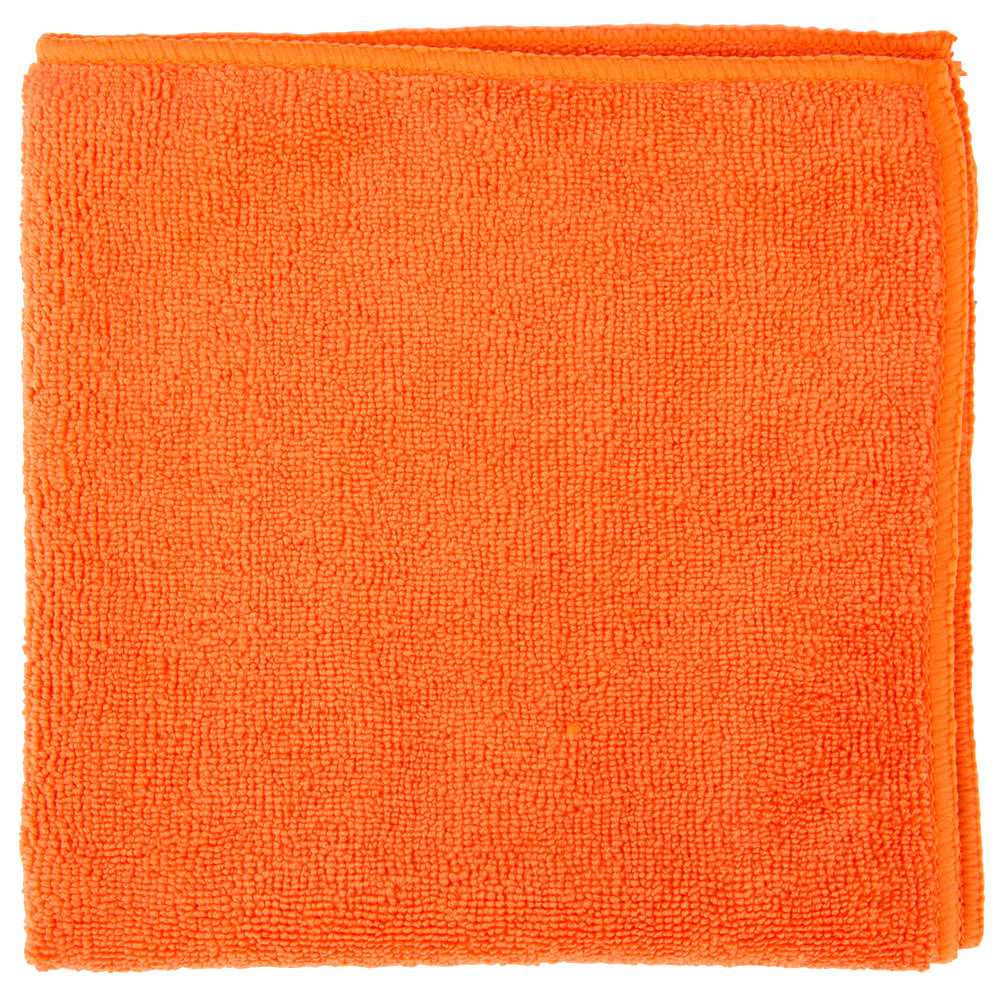 Orange 0.5Oz Microfiber Cleaning Cloth 12 X 12 - Case of 20DZ