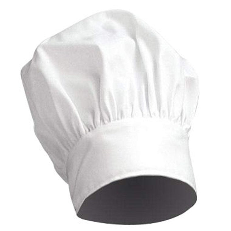 Wholesale CHEF HAT 100%CTNJEAN 10" CROWN WHT 20 Dozen