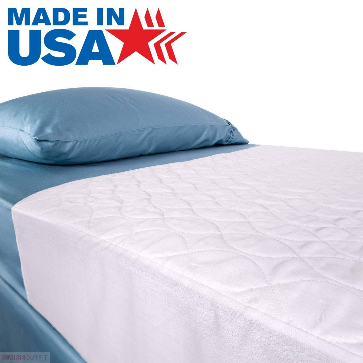 34x36- 100% Cotton Washable Waterproof Mattress Protector Underpad with Tuck-in Tails